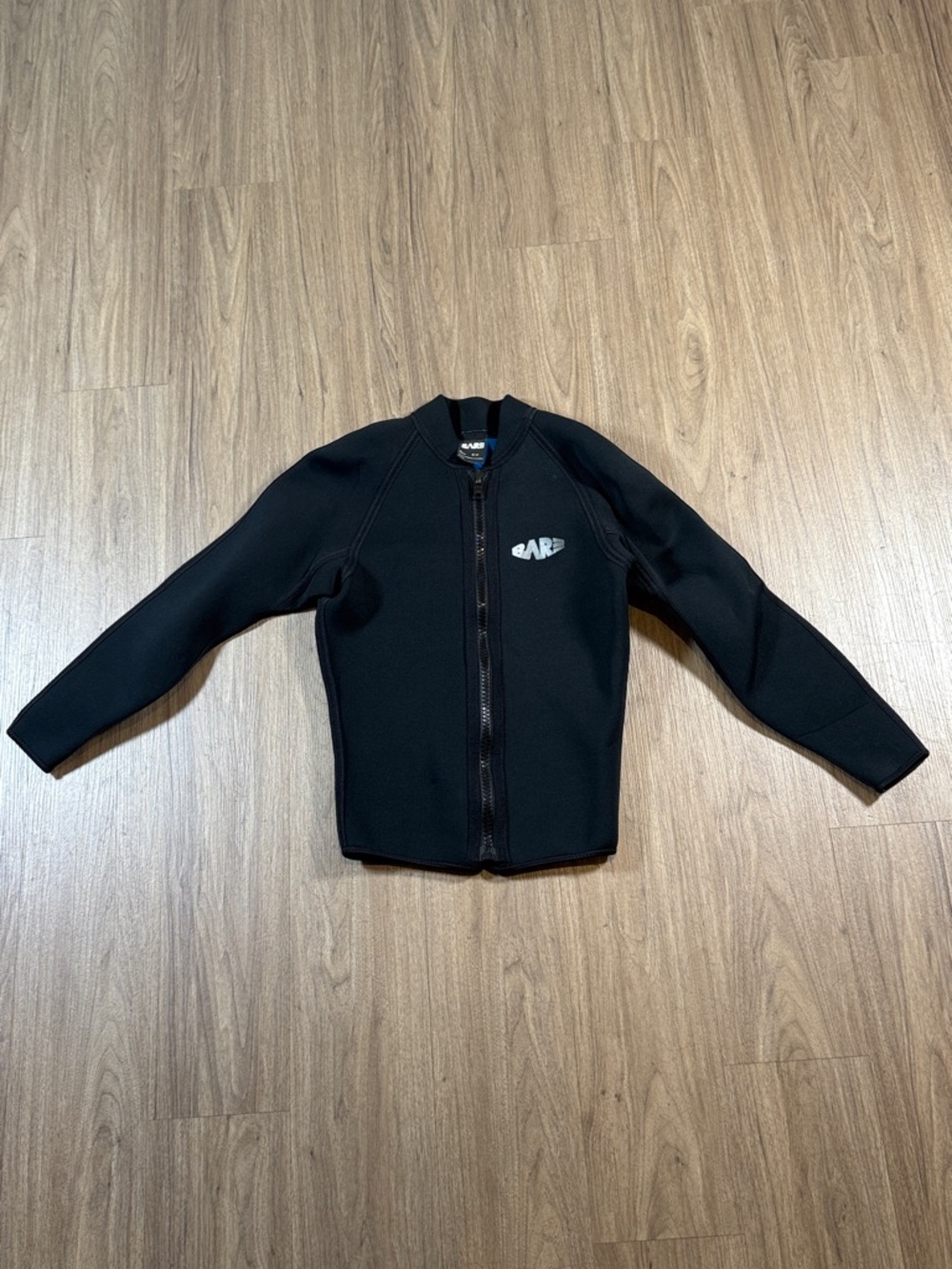 Bare Ladies Black Wetsuit Jacket - Front Zip Swim Jacket, Size S/P